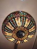 witrażowa lampa - plafon Tiffany, śred. 57 cm