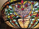 witrażowa lampa - plafon Tiffany, śred. 57 cm