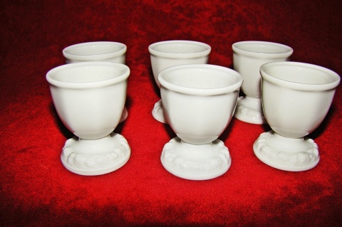 6 kieliszków do jaj Rosenthal Biała Maria 6 kieliszków do jaj Rosenthal Biała Maria