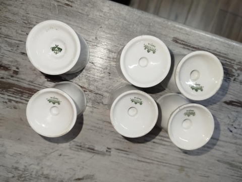 6 kieliszków do jaj Rosenthal Biała Maria 6 kieliszków do jaj Rosenthal Biała Maria
