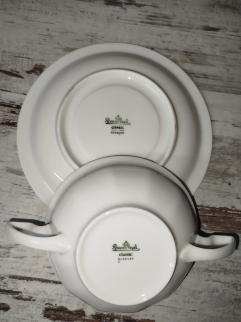 Rosenthal Biała Maria -bulionówka + spodek Rosenthal Biała Maria -bulionówka + spodek