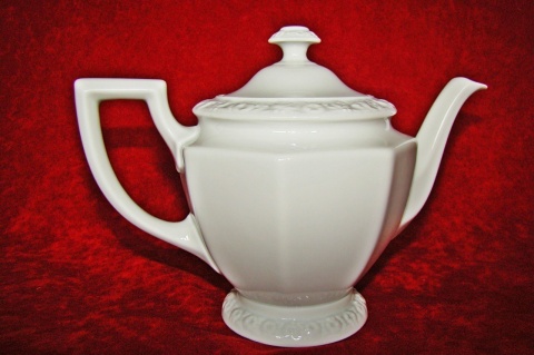 duży dzbanek do herbaty Rosenthal Biała Maria z sitkiem,1926r duży dzbanek do herbaty Rosenthal Biała Maria z sitkiem,1926r