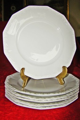 6x talerz płas. Rosenthal Biała Maria