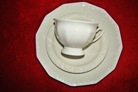 filiżanka Rosenthal Biała Maria- zestaw