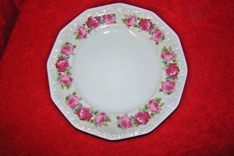 talerz śniadaniowy Rosenthal Maria Róże