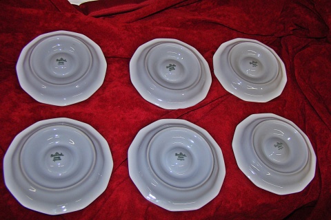 6xkieliszek do jajka z podstawką Rosenthal Biała Maria