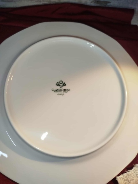 6x talerz płas. Rosenthal Biała Maria