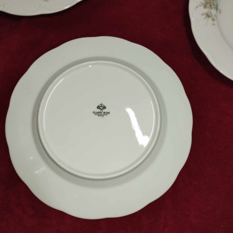 6x talerz płas.Rosenthal Monbijou Grune Ranke