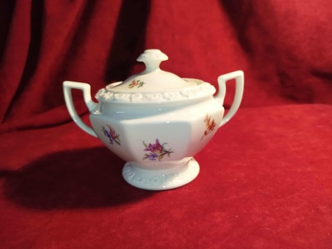 duża cukiernica Rosenthal Maria- kwiaty, 1936r duża cukiernica Rosenthal Maria- kwiaty, 1936r