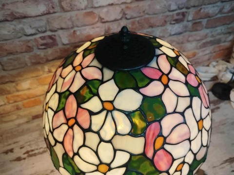 lampa witrażowa Tiffany wys. 63 cm