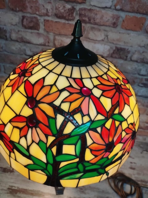 lampa witrażowa Tiffany wys. 68 cm