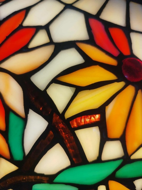 lampa witrażowa Tiffany wys. 68 cm
