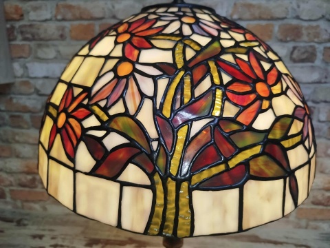 lampa witrażowa Tiffany wys. 68 cm