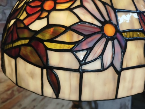 lampa witrażowa Tiffany wys. 68 cm