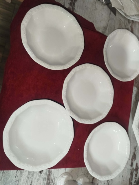 5 salaterek Rosenthal Biała Maria 15 cm