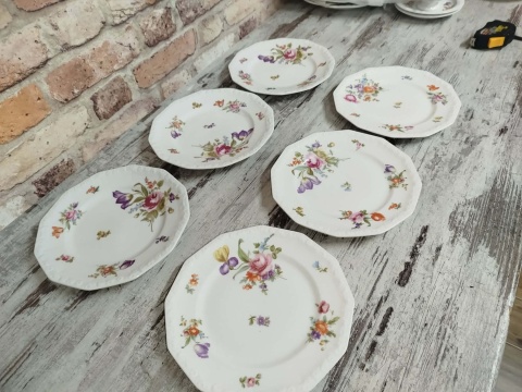 6 x tal. śniad. Rosenthal Maria Sommerstrauss 20 cm