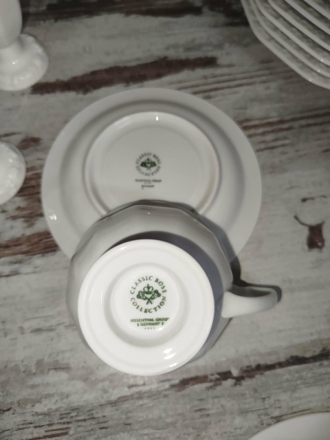 filiżanka z podst. Rosenthal Biała Maria