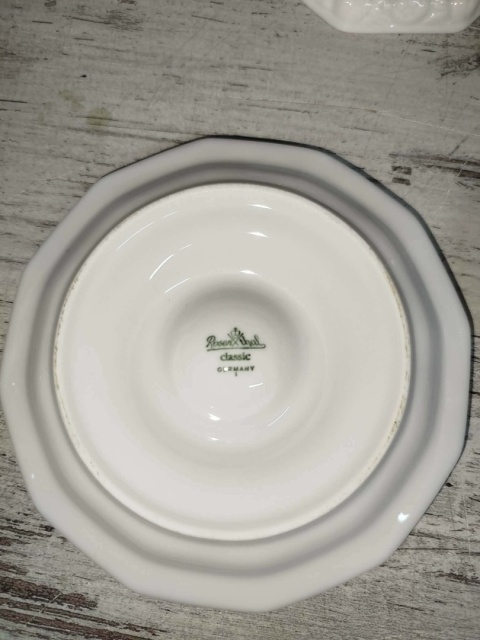 6xkieliszek do jajka z podstawką Rosenthal Biała Maria