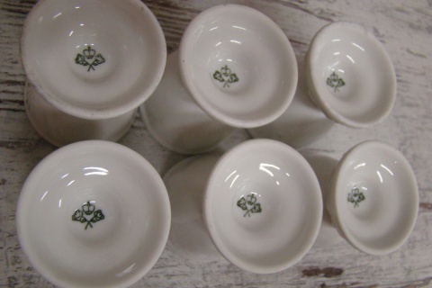 6 kieliszków do jaj Rosenthal Biała Maria Ideał