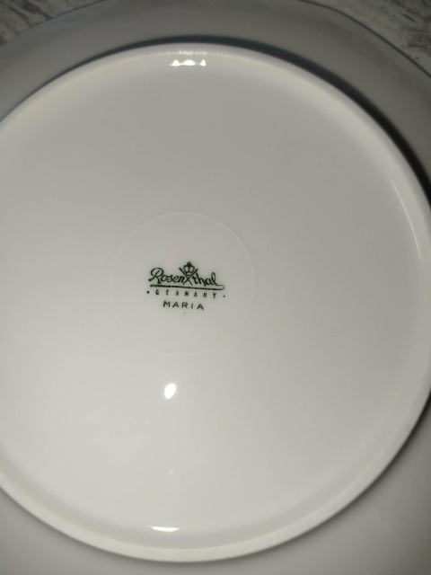 6x talerz śniad. Rosenthal Biała Maria śred. 20 cm,JAK NOWE