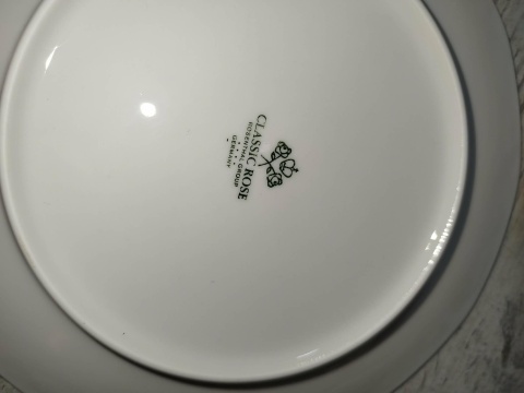 6x talerz śniad. Rosenthal Biała Maria śred. 20 cm,JAK NOWE