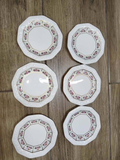 6 talerzyków do konfitur Rosenthal Maria Poesie
