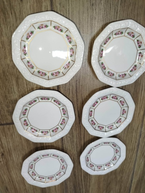 6 talerzyków do konfitur Rosenthal Maria Poesie