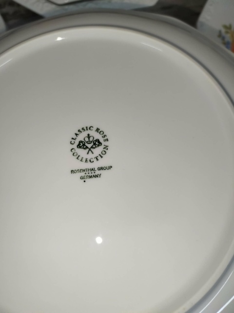 patera Rosenthal Biała Maria Poesie śred 28 cm