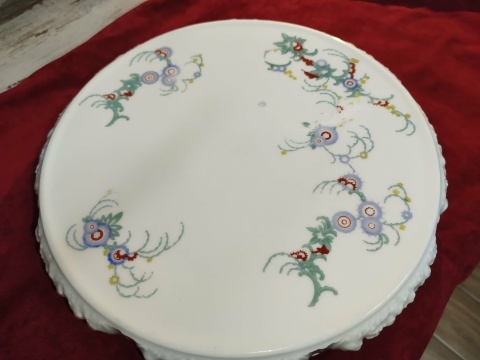 tortownica Rosenthal Biała Maria w kwiaty