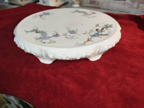 tortownica Rosenthal Biała Maria w kwiaty