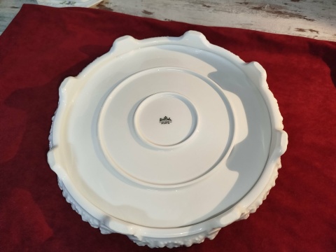 tortownica Rosenthal Biała Maria w kwiaty