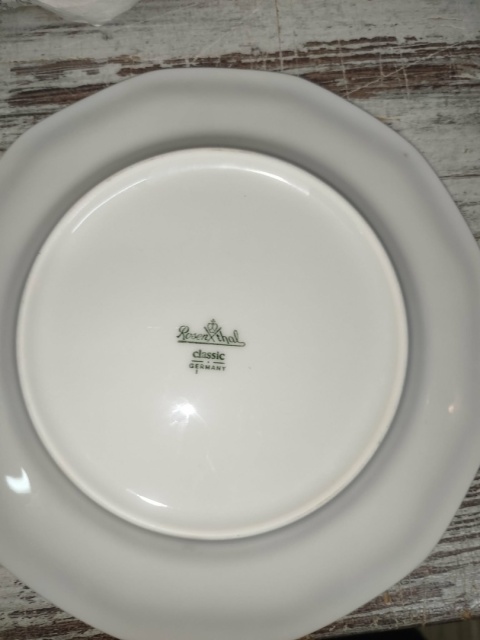 6x talerz śniad. Rosenthal Biała Maria śred. 20 cm