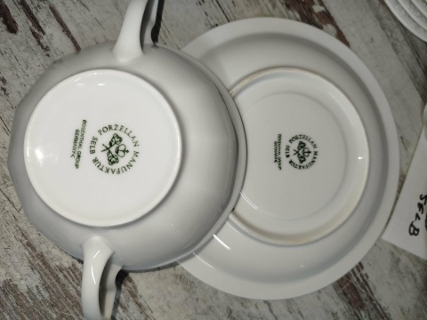 Rosenthal Biała Maria -bulionówka + spodek