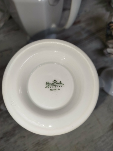 dzbanek do kawy Rosenthal Biała Maria 20 cm, z sitkiem