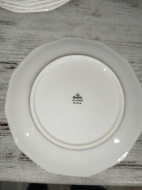 6x talerz Rosenthal Biała Maria śred. 17 cm