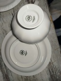 filiżanka do herbaty+ podstawek Rosenthal Biała Maria